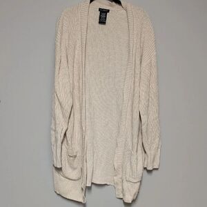 Max & Mia Cozy Cream Open-Front Cardigan